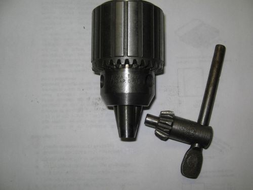 Jacobs # 6a-2a drill chuck/key,  jt2 mount, 0-1/2&#034; capacity, tbl for sale