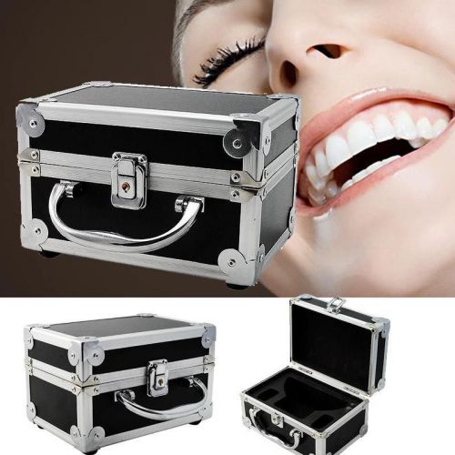 Aluminum alloy box for dental binocular loupes head light lamp carry case- black for sale