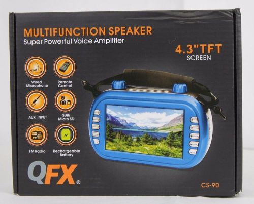 New qfx cs-90 portable compact small pa voice amplifier mini karaoke player for sale