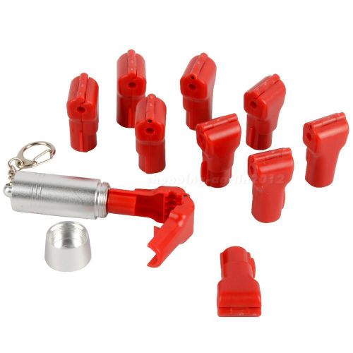 10x Wholesale Plastic Shop Hook Anti Sweep Theft Stop Lock+1x Detacher A9G9