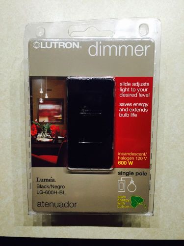 Lutron Lumea Black Single Pole Slide Dimmer