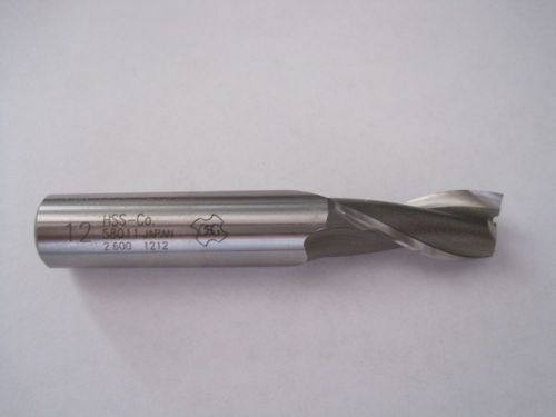 OSG HSS-Co Size 12 End Mill 58011 Measures 3&#034; Long 2 Flute 2.600 #1212