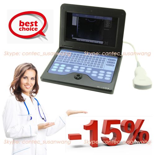 Promotion Digital Laptop Portable Ultrasound Scanner+3.5Mhz Convex Probe