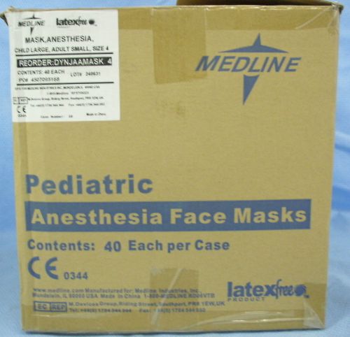 1 case of 40 medline anesth. face masks #dynjaamask4 for sale