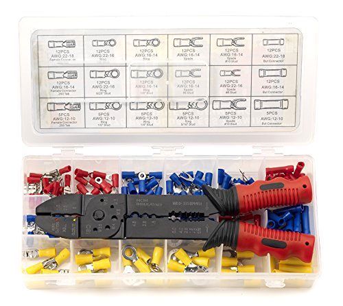 Neiko 50413A Solderless Wire Terminal and Connection Kit with Crimping / Wire St