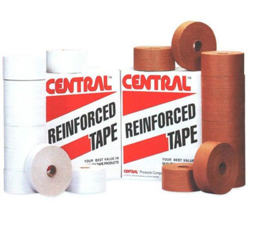 3&#034; x 450&#039; central 250 kraft re-inforced intertape gum tape heavy grade 100 rolls for sale