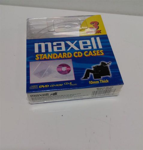 MAXELL 3 PACK STANDARD CD CASES CD-370