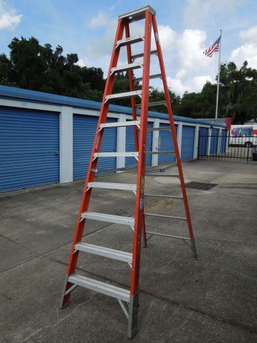 WERNER ELECTRO MASTER 10 FOOT FIBERGLASS STEP LADDER  FL