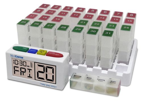 Low Profile MeCenter System 31 Day Medication Mgt. System Pill Organizers