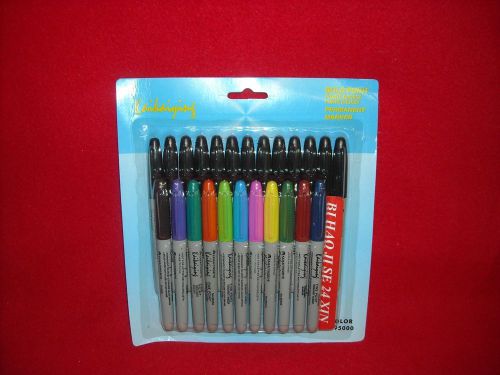 New bold point permanent markers 24 pack (6110)