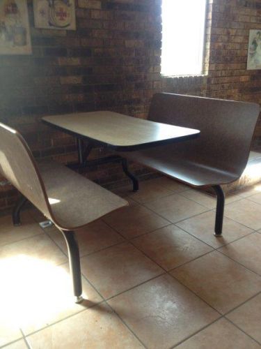 Plymold restaurant booths and tables for sale