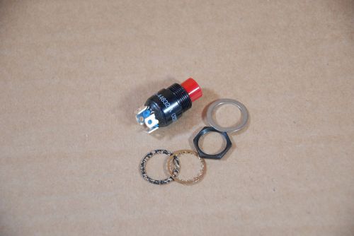 OTTO P8-446321A Pushbutton Switch Solder/ Black Momtry 10A SPST-DB, SPDT-DB NEW