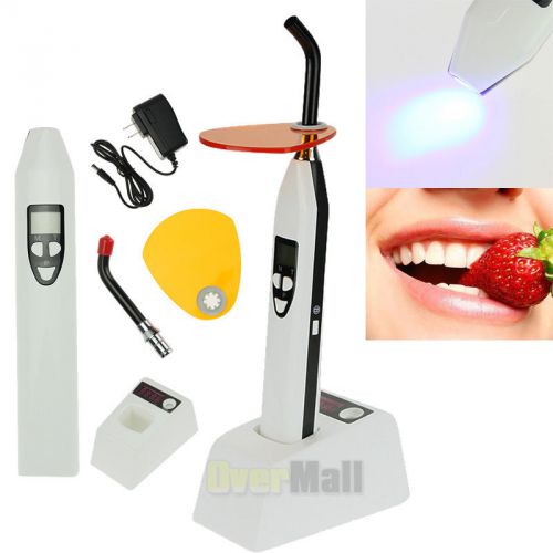 New dental 5w wireless cordless led curing light lamp 2000mw with light meter for sale