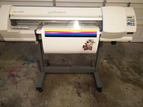Roland sp300 print and cut and dtg kiosk 2 printer new printheads installed! for sale