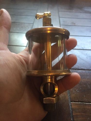 Lunkenheimer No 3 Fig 1300 Sentinel Brass Oiler Glass Made in USA
