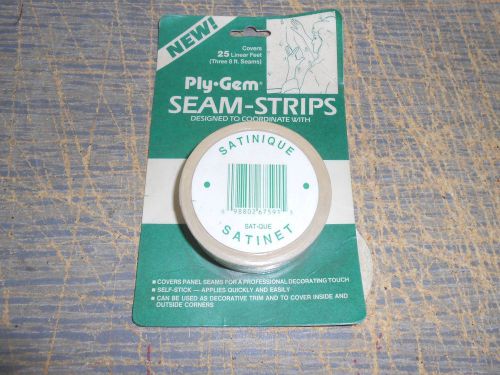 Vintage Ply Gem Seam Strips Satinique Panel Seam Cover NIP