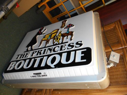 Signtronix 39&#034; x 47&#034; Lighted Sign The Princess Boutique