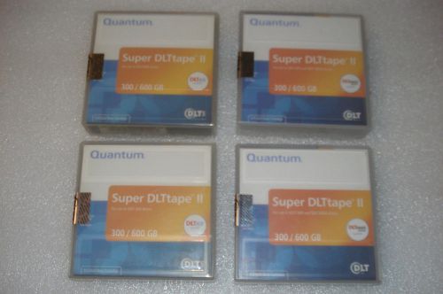 2 QUANTUM SUPER DLTtape II 300GB/ 600GB w/2 QUANTUM 300GB/ 600GB Cleaning Tape
