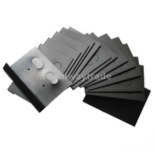 100pcs earring ear studs display hang cards black -2 x 1.4 inch for sale
