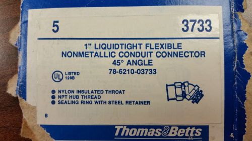 T&amp;b fittings 3733 1&#034; 45 degree liquidtight nonmetallic connector for sale