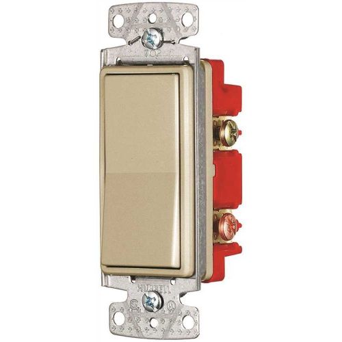 Hubbell RSD415I Rocker Switch 4 Way 15 Amps 120 To 277 Volts Ivory