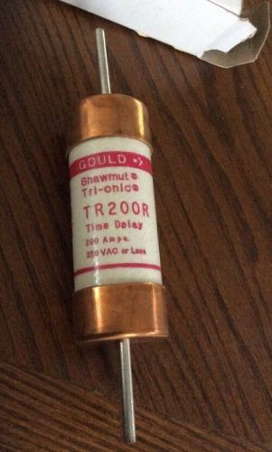 Tr-200r 250 volt 200 amp 7&#034; lg. x 1-1/2&#034; od 1&#034; copper blade fuse for sale