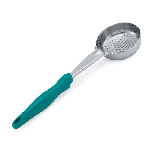 Vollrath 6432655 6 Oz. Teal Perforated Spoodle