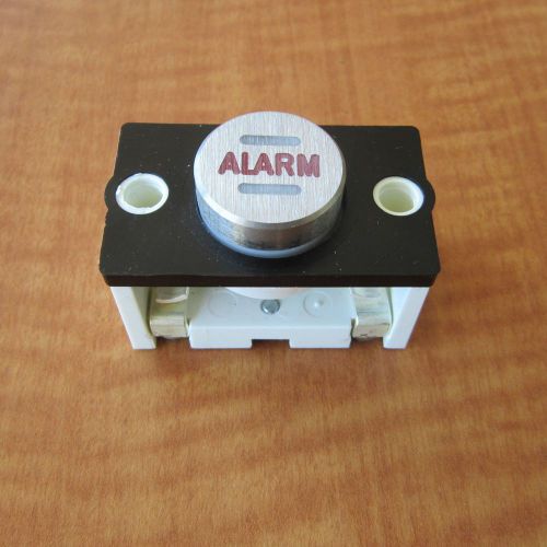&#034;alarm&#034; push button, stainless steel, for elevator car station (new) for sale
