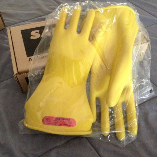 Salisbury by honeywell lineman electrical electrician hot gloves size 8 1/2 for sale