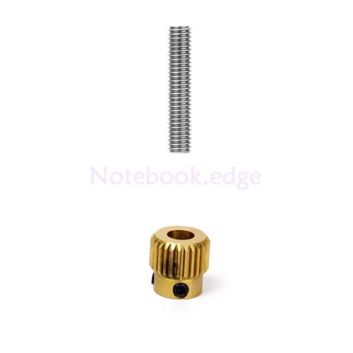 MK8 Extruder Drive Gear 11mm + 30MM Nozzle Throat for 3D Printer Makerbot Kit