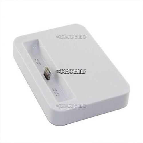 data sync charger 8 pin dock cradle docking station for iphone 5 5g white