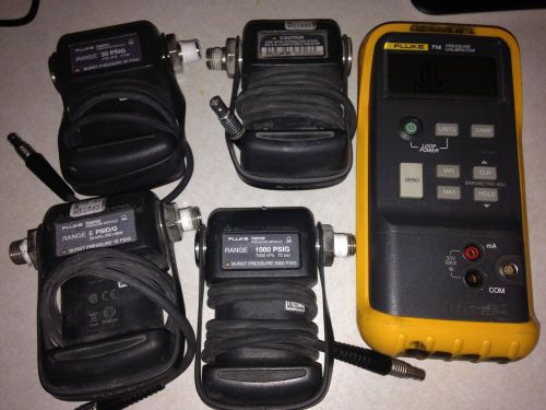 Fluke pressure calibrator 716 with (4) 700p modules included for sale