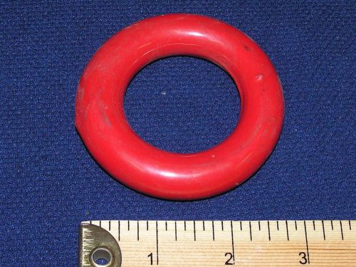 Red Vinyl Coated Lead Doughnut - 2.75&#034; o.d., Flask Support