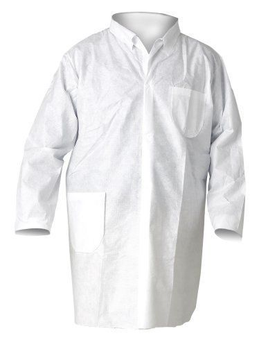 Kimberly-clark kleenguard a20 sms fabric breathable particle protection lab coat for sale