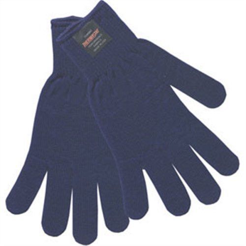 Insulated String Knit Gloves, Blue