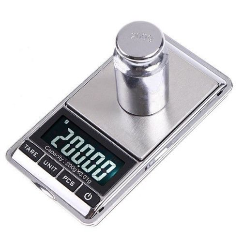 Precision 200g 0.01g Gram Digital Jewelry Lab Scale Weight Pocket Pouch