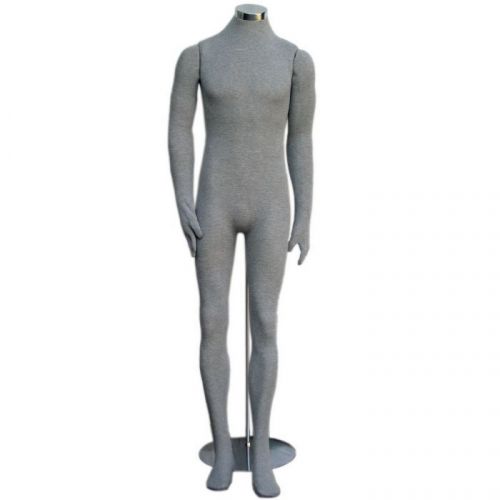 Mn-405gy soft flexible bendable headless male body mannequin form for sale