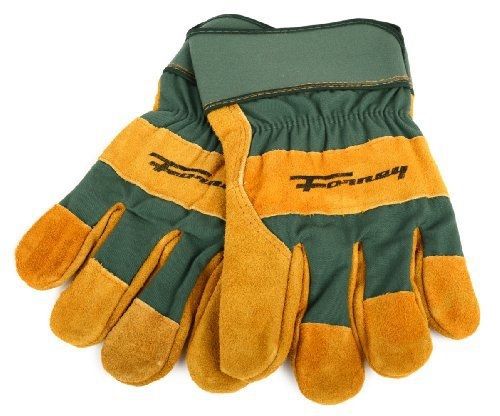 Forney 53182 cowhide leather palm premium men&#039;s work gloves, large for sale