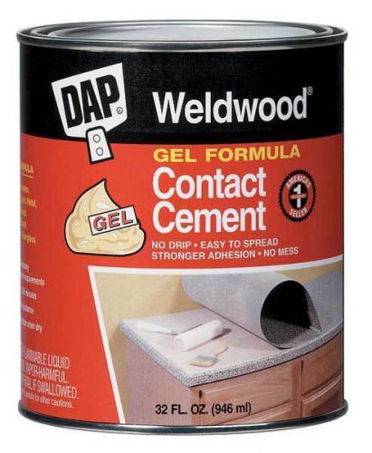 WELDWOOD 25312 Contact Cement 1 Quart or 32 Fluid Ounces (5 CANS)