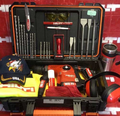 HILTI TE 30-C, L@@K, PREOWNED, DURABLE, FREE DRILLS &amp; CHISELS, FAST SHIP