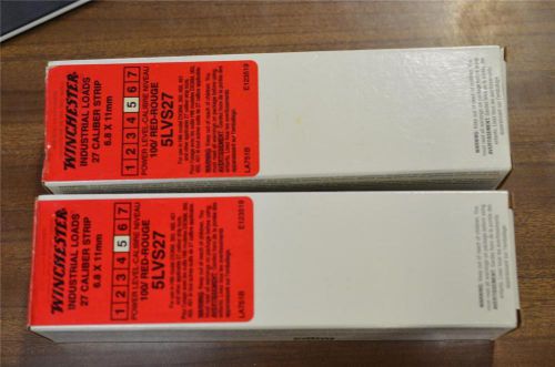 2 boxes WINCHESTER 5LVS27 .27 CAL RAMSET HILTI 20 STRIPS 200 LOADS NEW IN BOX
