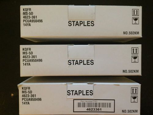 Konica Minolta 502KM MS-5D 14YA Staple Cartridge Staples - Three Boxes FAST SHIP