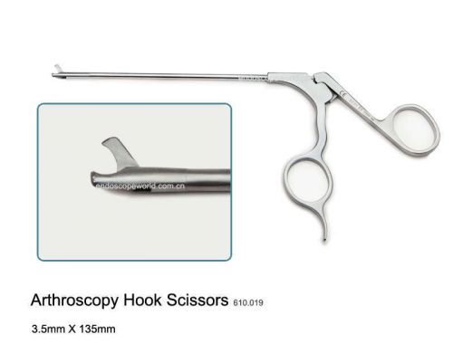 Brand New 3.5X135mm Arthroscopy Hook Scissors