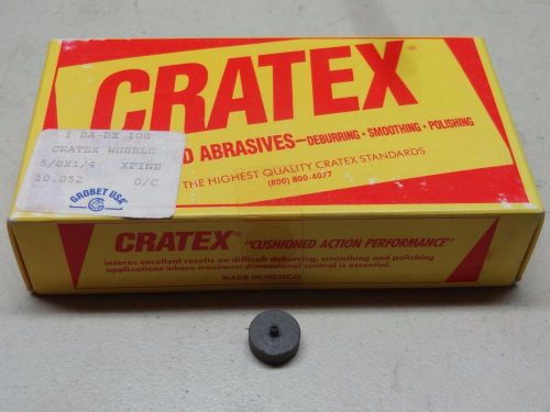 Grobet USA Cratex Rubberized Abrasive Wheels, Size 5/8 x 1/4 XF, 100 count- 0672