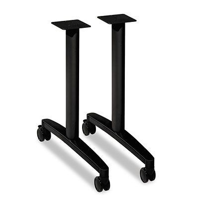 Huddle T-Leg Base for 24&#034; and 30&#034; Deep Table Tops, Black