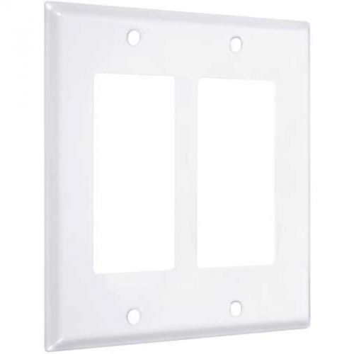 Wallplate Double Decor White Hubbell Electrical Products WW-RR 092326180832