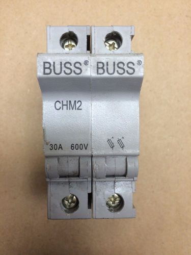 Buss fuse holder 30a, 600v,  2 fuses, #8-18 awg chm2  #4037 for sale