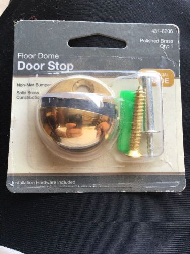 Polished Brass Commercial Grade Floor Dome Door Stop