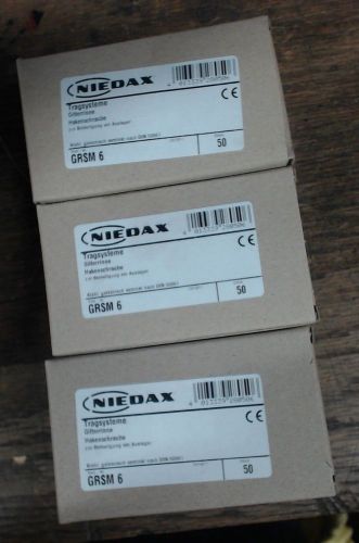 NIB lot of 150 Niedax GRSM6 - 60 day warranty
