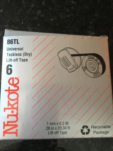 IBM TYPEWRITER CORRECTION TAPES FOR 1361195 - Nu-Kote 86TL BOX OF 6